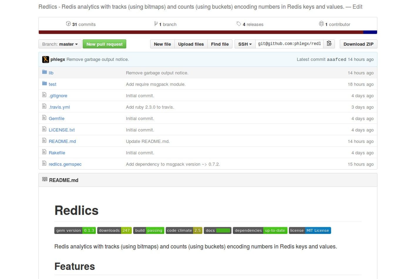Published Redlics